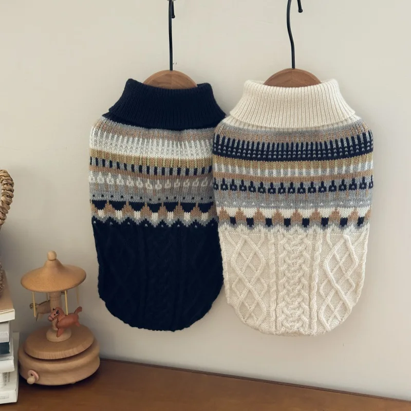 

Pet Autumn/Winter Christmas Elk Christmas Sweater Small Dog Small Dog Cat Winter Warmth Dog Clothes for Small Dogs Puppy