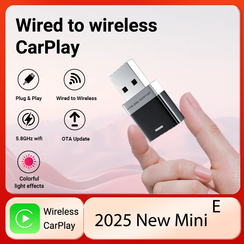 NEW Wireless CarPlay Android Auto Adapter 2 in1 Box AI Smart Car System Plug and Play Auto Connect Car Play 2025