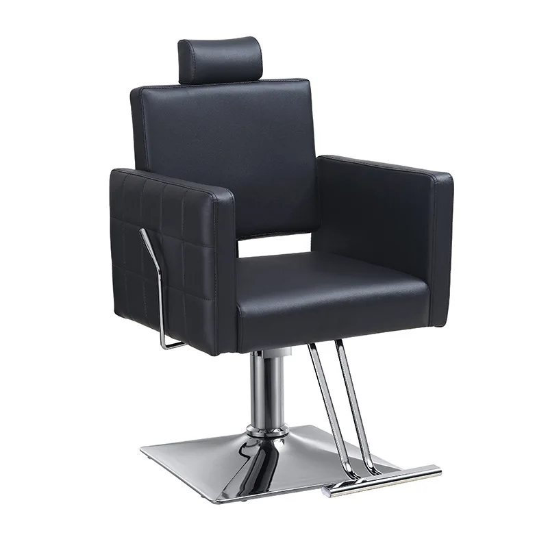 Barber chair 360 degree rotating chassis hair salon multifunctional backrest chair