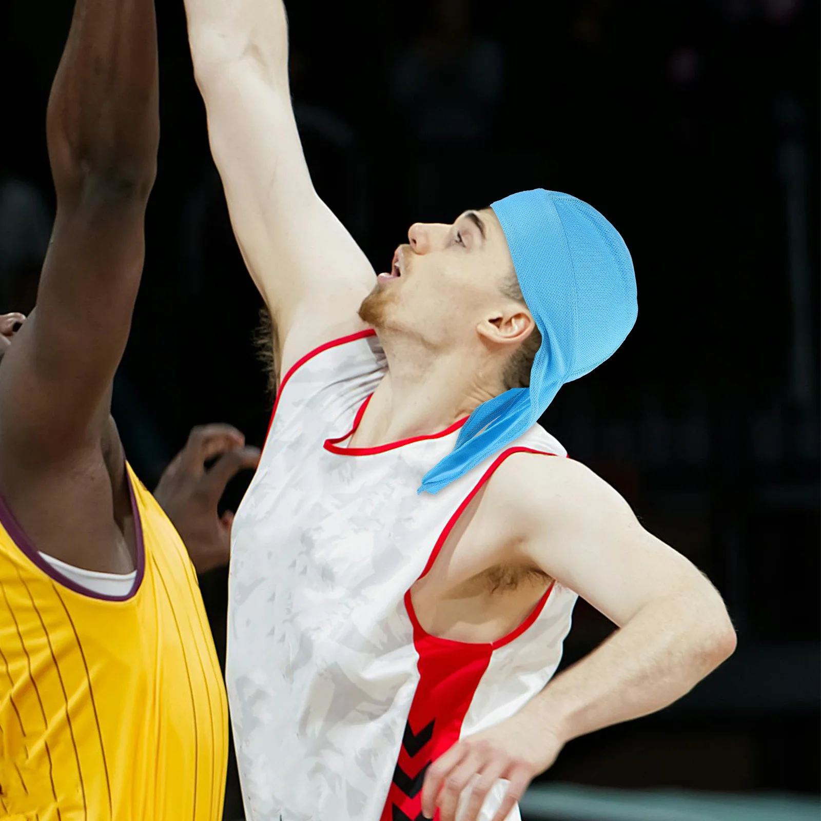 

Men'S Sweat Absorbing Headband Moisture Wicking Fabric Breathable Mesh Cycling Running Basketball Sports Headwear Workout