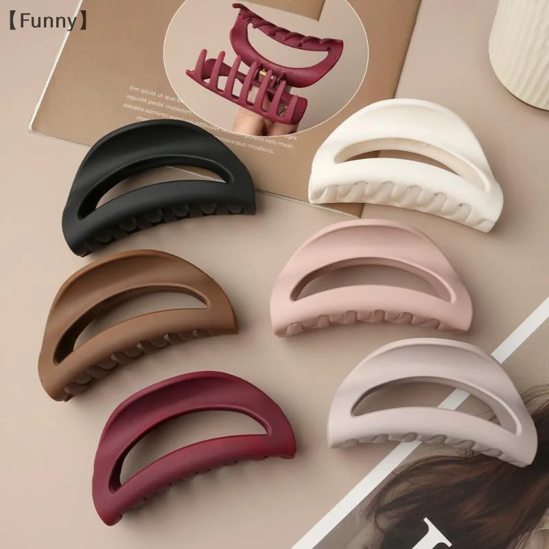

Safe Soft Silicone Shark Clip Semicircle Anti Collision Hair Claw Protection For The Back Of The Head Anti Fall Hair Clip