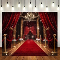 Large Red Carpet Backdrop - Premium Party Wall Decoration for Birthday Celebrations,Durable, Reusable, and Easy to Set Up