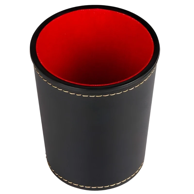 Dices Cup Leather Stable Comfortable Hand Feeling Dices Shake Container