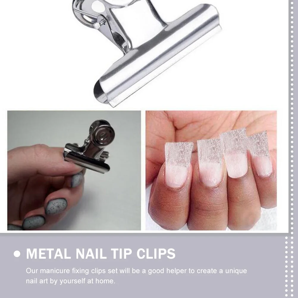 

12pcs Nail Extension Clips Metal Tip Mold Clamps For Nails Manicure Fixing Clip Nail Art Tools Professional