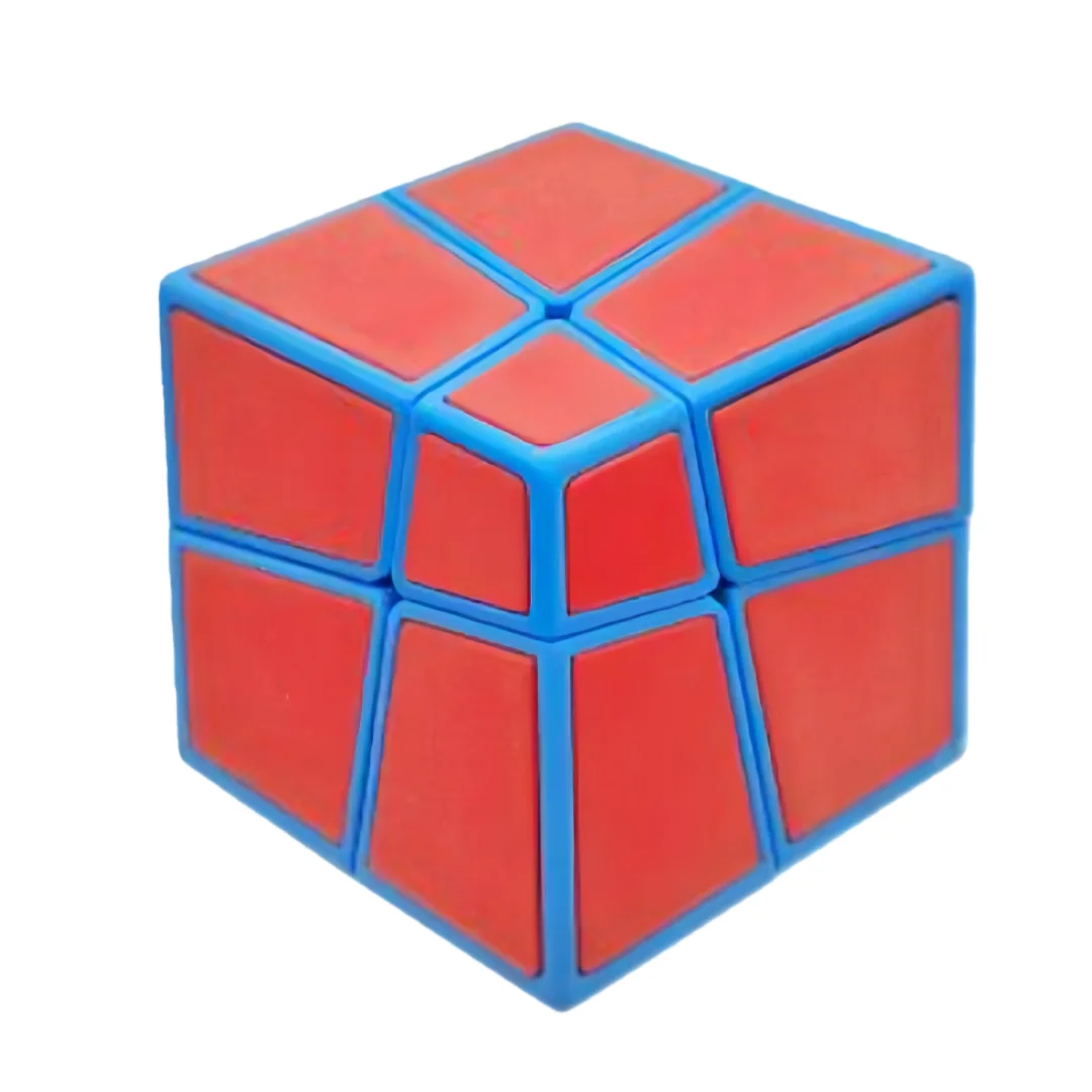 ZEPUZZLES سحق 2x2 المكعب السحري مكعب السرعة شكل غريب لغز ستيكيرليس أُحجية مكعبات لعب الأطفال هدية Cubo Magico
