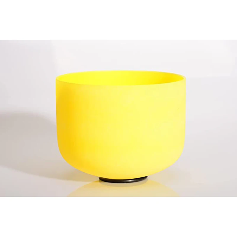 

Хрустальная поющая чаша E Note Солнечная плексигласная чакра Матовый кварц Исцеление 8 дюймов