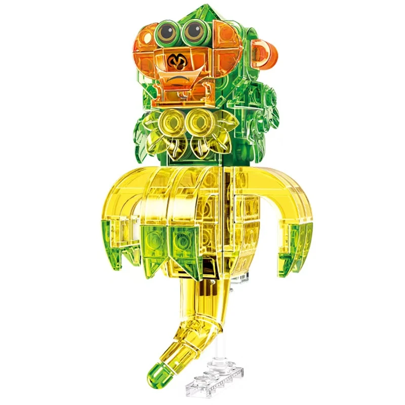 Tung Tung Tung Sahur Trasparente Italia Tralalero Tralala Brainrot Building Blocks Assemblaggio Mattoni Giocattoli per Regali Di Compleanno