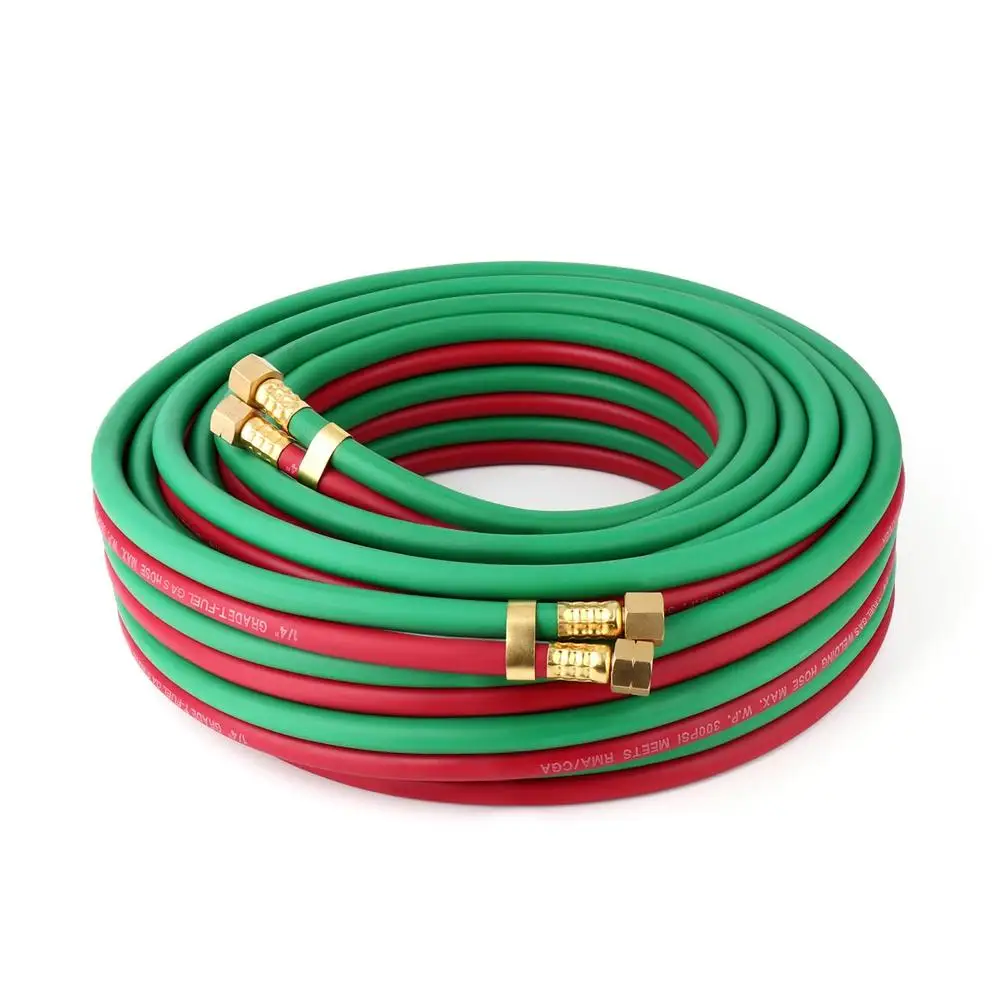 50FT Grade T Oxygen Acetylene Twin Hose 9/16