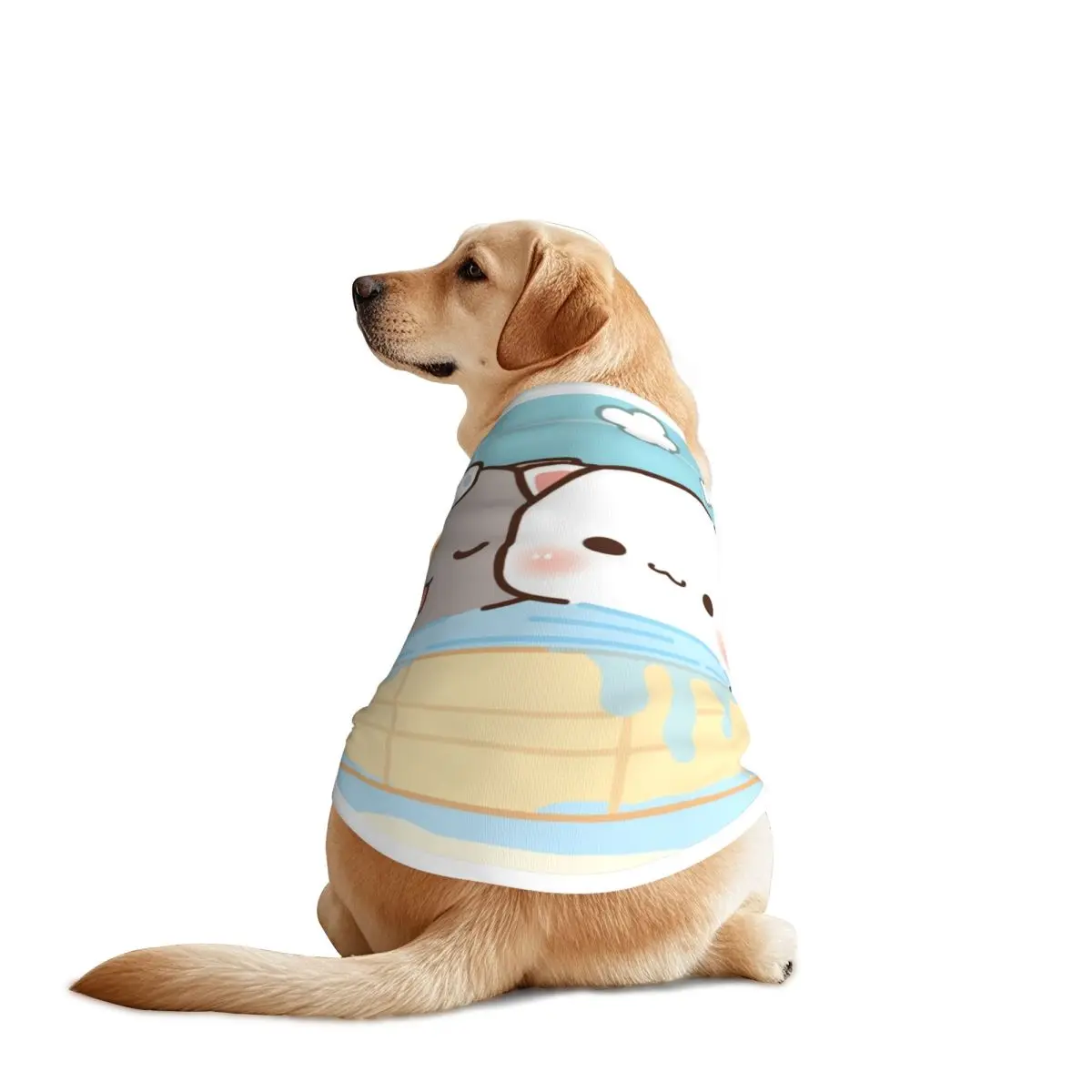 Peach And Goma Mochi-Chaleco de baño para mascotas, chaqueta fina para gatos y gatos, ropa de malla para mascotas, accesorios para perros