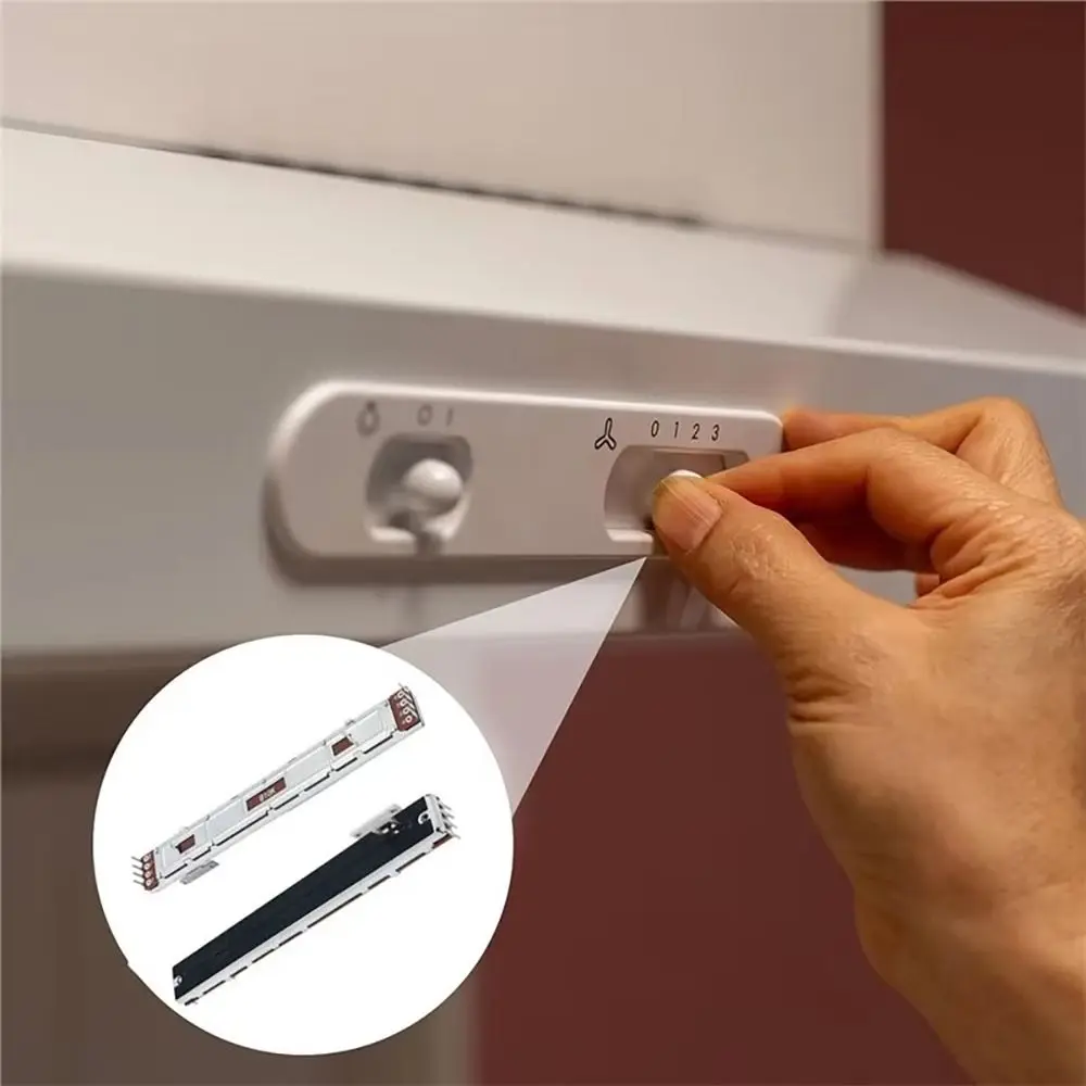 1Pcs B10K Mixer Fader 8-Pin T-Handle Straight Sliding Sliding Fader 128mm Plastic Linear Fader Slider for Behringer X32 Mixer