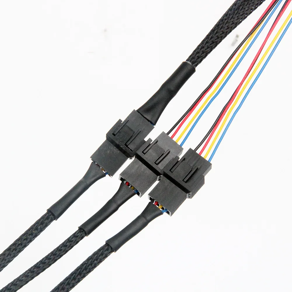 4-poliges und Splitter kabel 4-polige PWM-Buchse auf Pin Motherboard-CPU-Lüfter PC-Gehäuse Lüfter verlängerung adapter Kabel lüfter Kühl zubehör