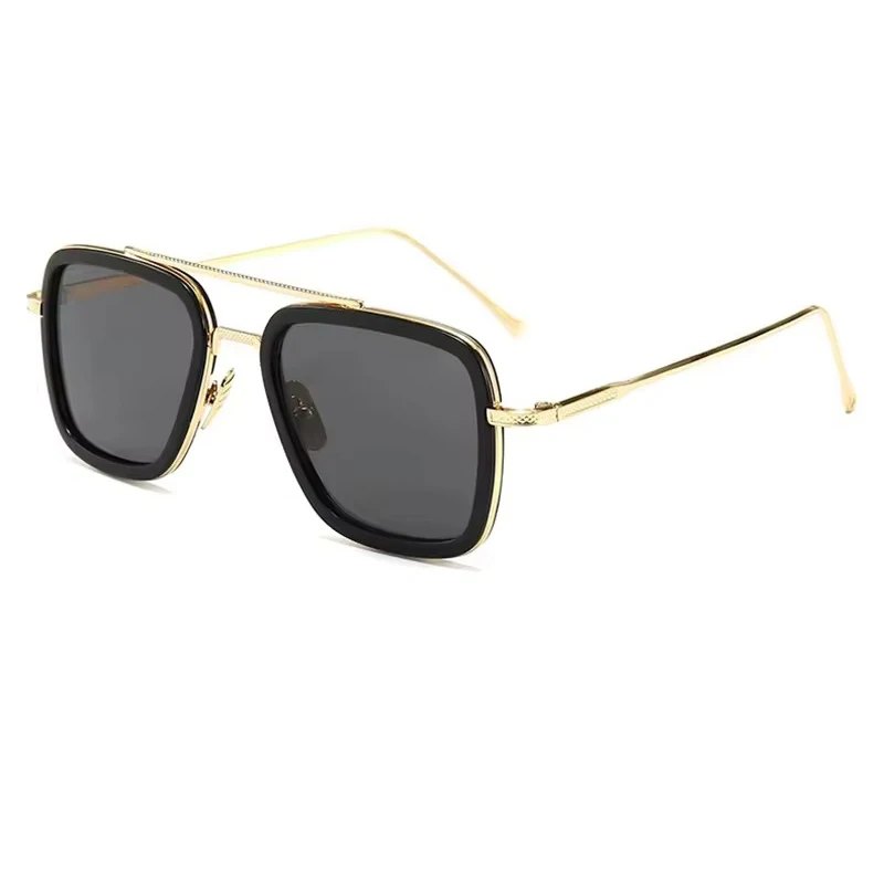 العلامة التجارية تصميم مربع روبرت داوني للرجال النساء النظارات الشمسية موضة خمر الاتجاه الكلاسيكية شفافة نظارات شمسية نظارات 2025