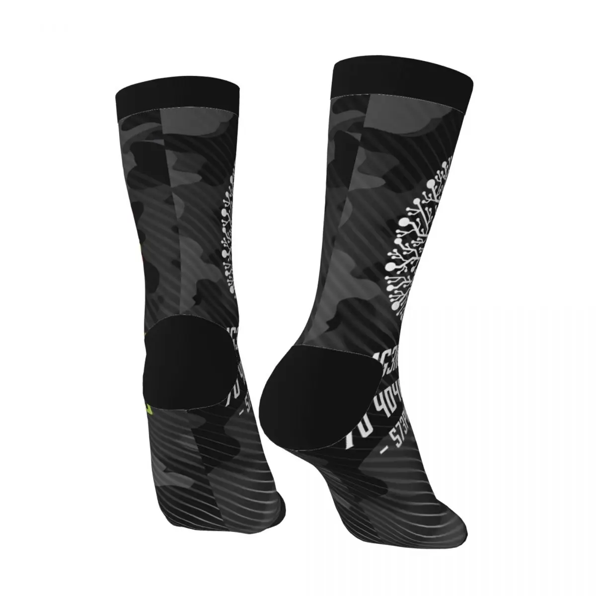 Hip Hop Vintage Quirky Crazy Men's compression Socks Unisex Lntelligence is the ability to adapt to change Harajuku Pattern