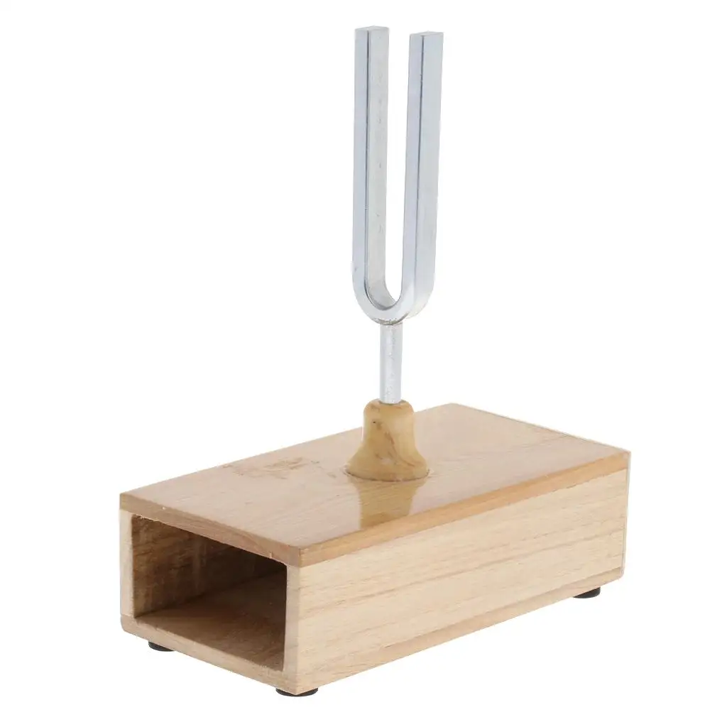 440HZ Wooden Resonant Box Tuning Fork Acoustic Science Tool for School Physics Lab Education Equipment