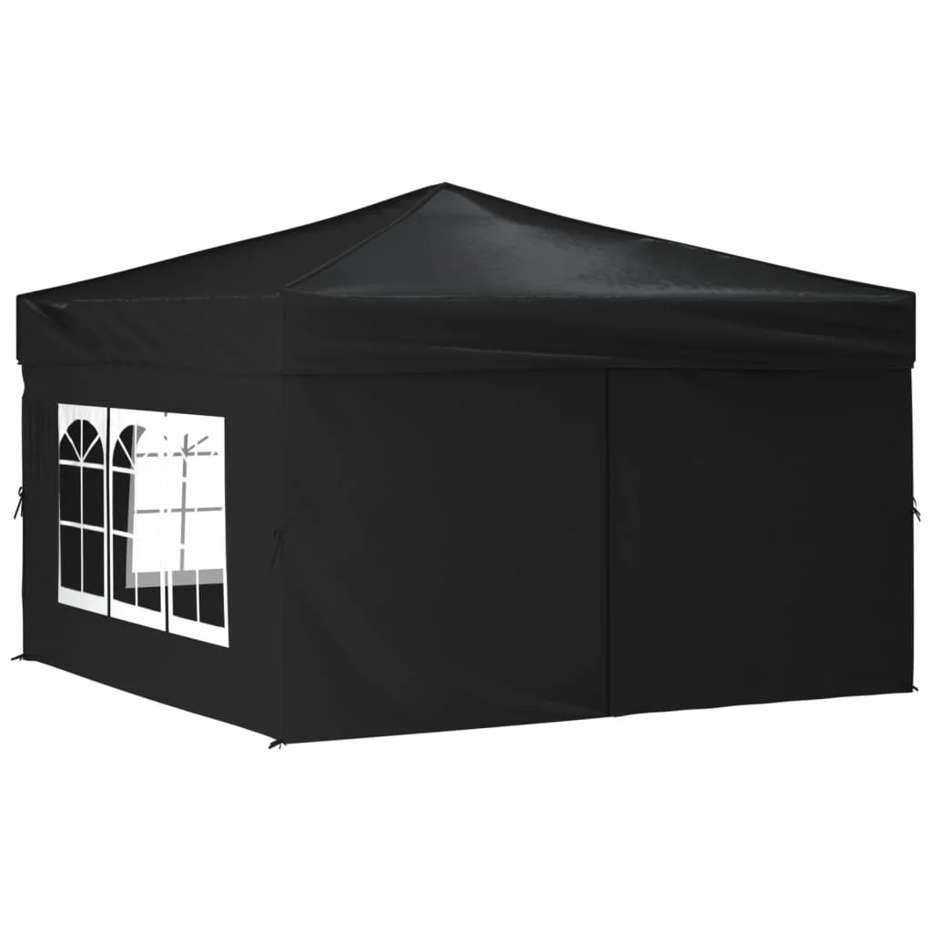 Foldable receiving tent with black walls 3x3 m garden supplies, canopy, outdoor supplies, awning, parasol, thermal insulation and rain proof