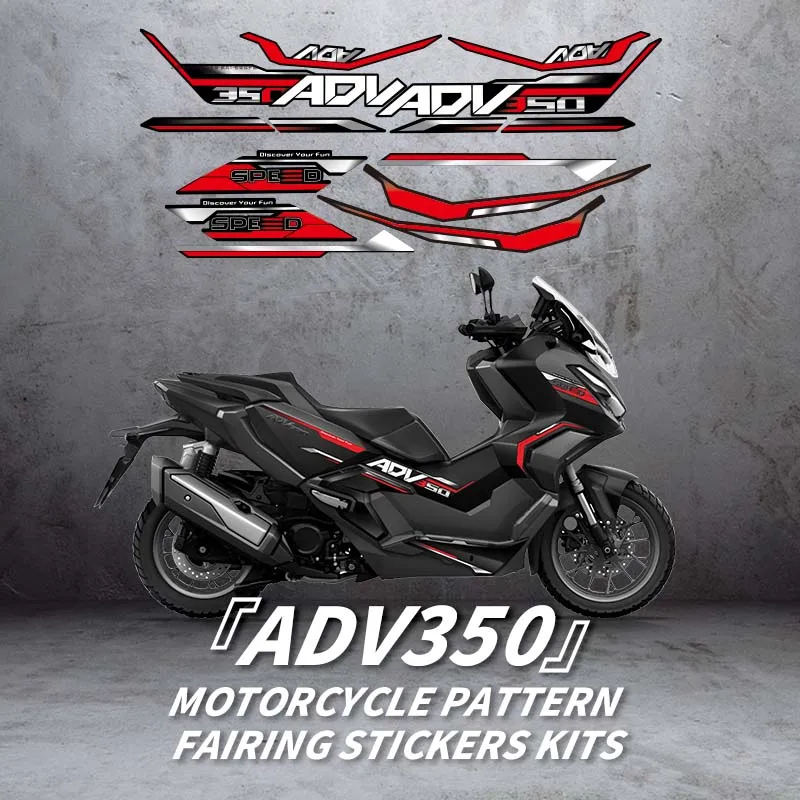 

Used For HONDAADV350 2025 Motorcyle PatternFairing Stickers Kits Pasted On Body Paint Parts Area Accessories Decoration Sticker