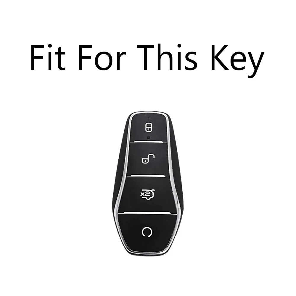 Graffiti Car Remote Key Case Cover Shell Fob For BYD Atto 3 Han EV Dolphin Remote Control Protect keychain Auto Accessories