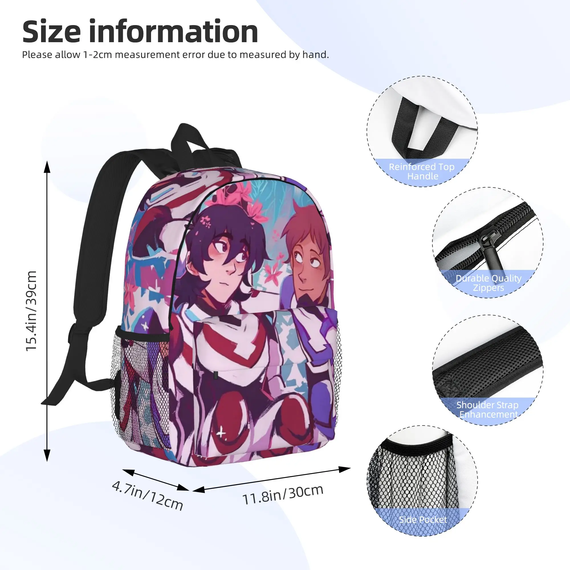 Voltron Legendary Defender Keith Lance Anime Backpack Hot Sale Daypack Boys Girls BookBag Shoulder Bags for Men Women School Bag