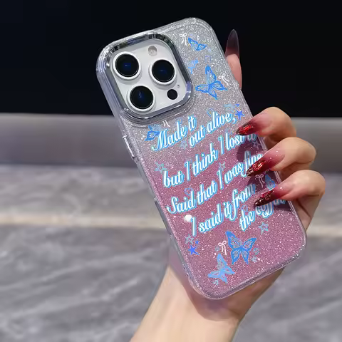 blue butterfly Plating Transparent Phone Case For Infinix Smart Note Tecno Camon Spark Hot 30 40 50 5 6 7 8 9 10 Pro Plus 4G 5G