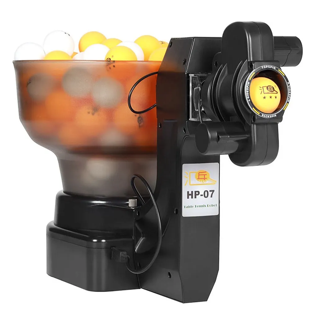 تنس الطاولة روبوت كرة بينغ بونغ آلة يخدم 40 مللي متر تنظيم كرات بينغ بونغ التلقائي آلة تنس الطاولة للتدريب سول