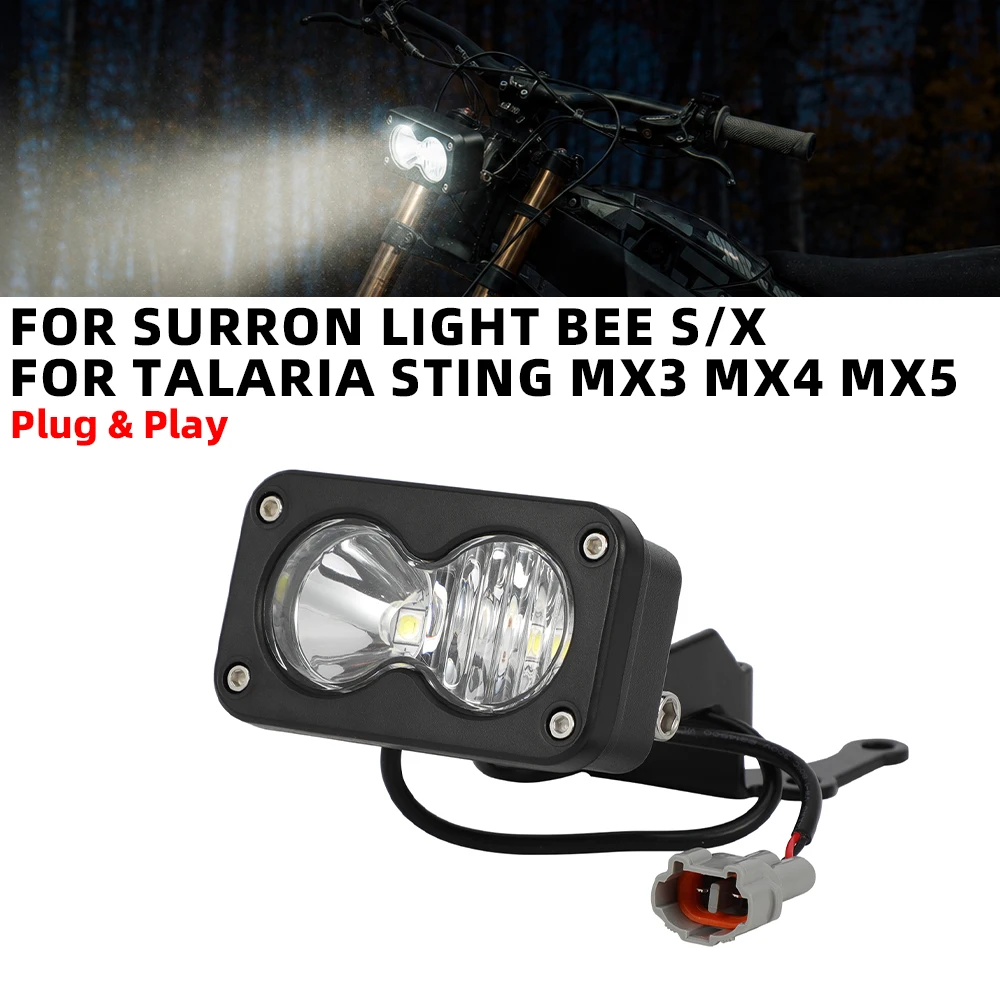 Motorcycles Head Light Waterproof Driving Lamp For Surron LIGHT BEE S/X For Talaria Sting MX3 MX4 MX5 Electric Dirt Bike E-bikes