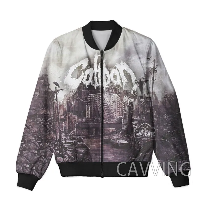 Cavving 3d impresso caliban metalcore banda zíper bombardeiro jaquetas casaco masculino zip up jaquetas para mulher/homem