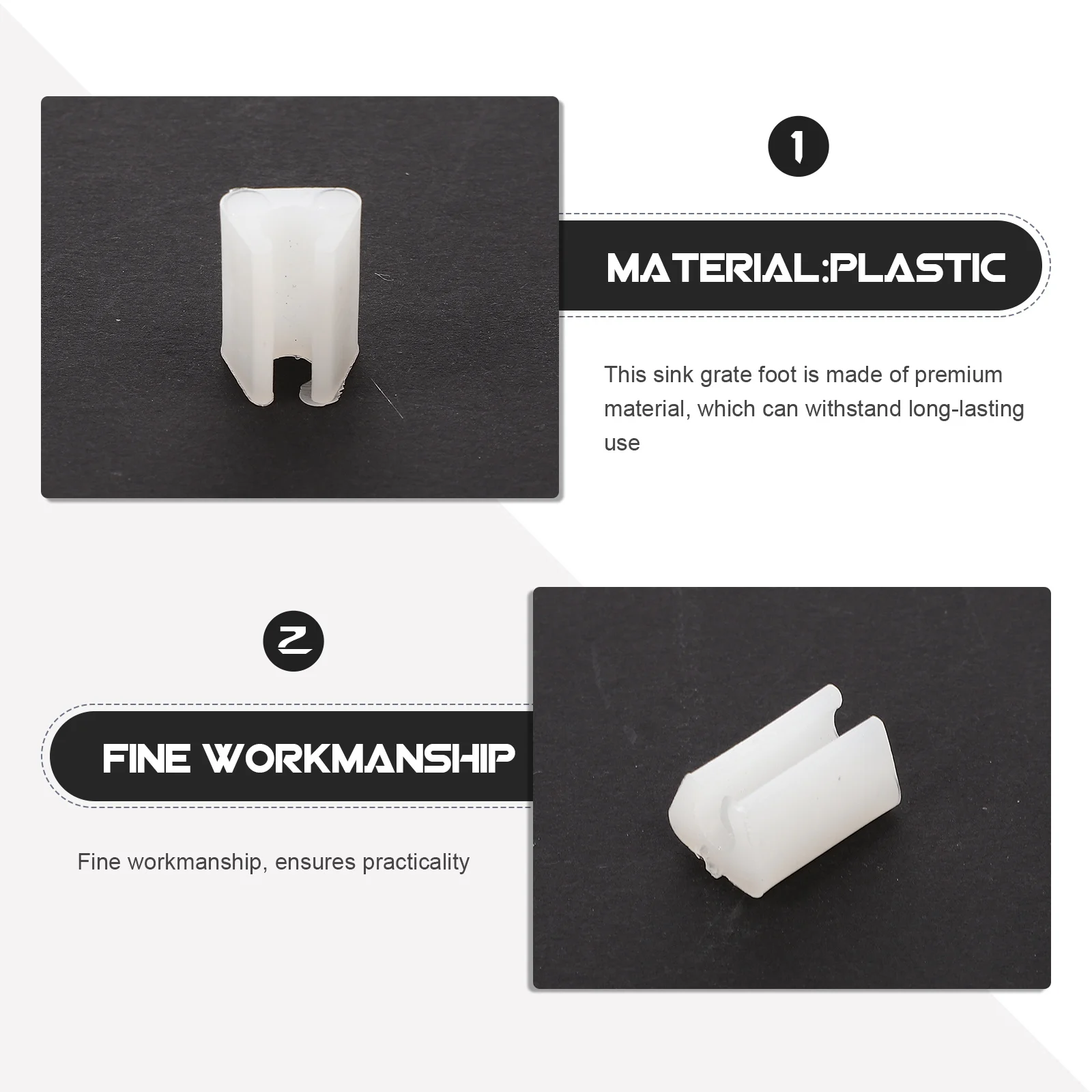 

100pcs Kitchen Sink Rack Feet Wire Gliders Sturdy Floor Protectors For Chairs Plastic Leg Caps Chair Feet Covers