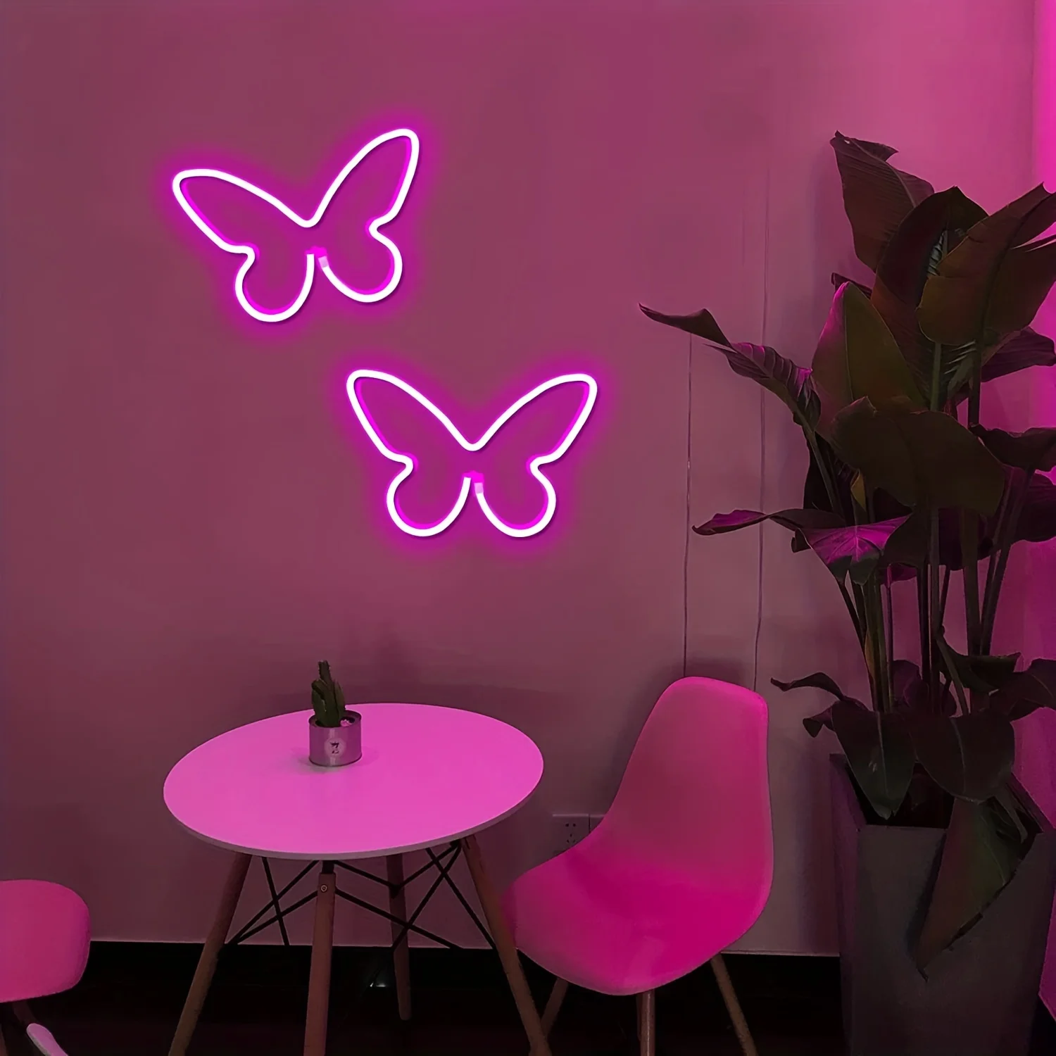 Butterfly Shape Battery Usb Dual-Purpose Night Light Led Neon Light Home Party Decoration Luminous Light Sign