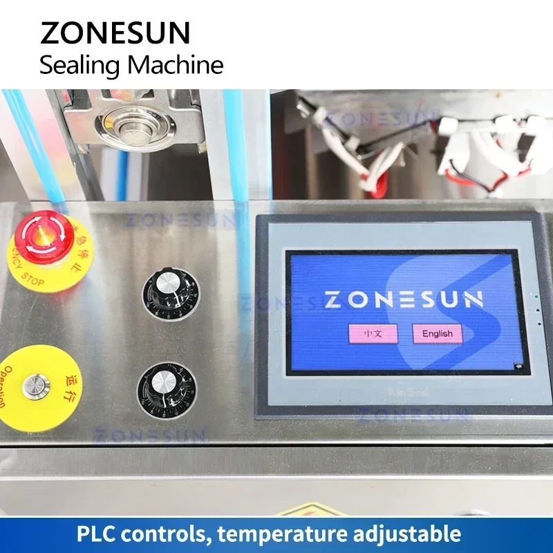 ZONESUN ZS-WS6 Automatic Wine Bottle Wax Sealing Machine with Dual Tank System 360BPH for Spirits Glass Bottle Packaging