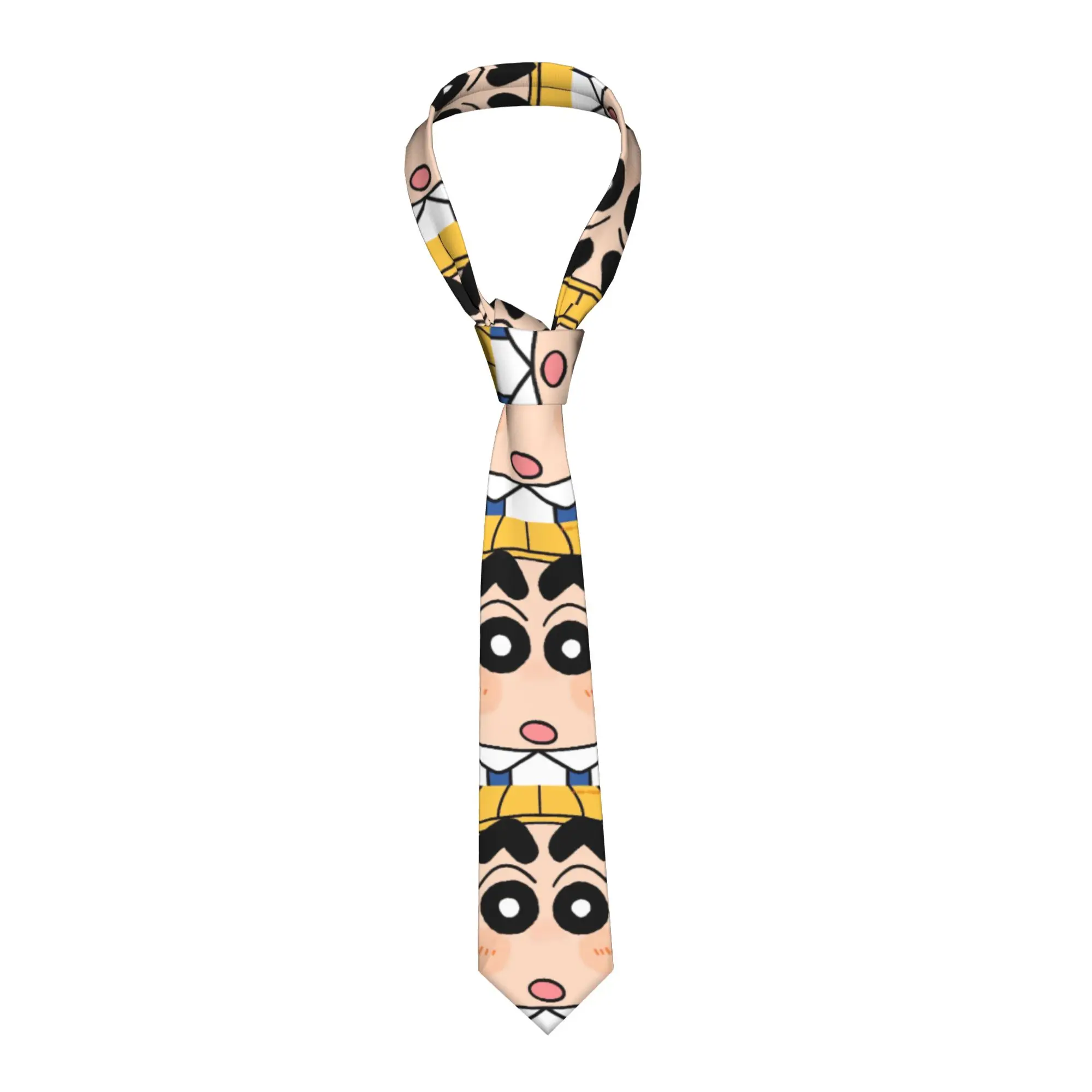 Shinchans Funny Face Necktie Unisex Casual Polyester 8 cm Classic Neck Ties  for Mens Daily Wear Cravat Wedding Business