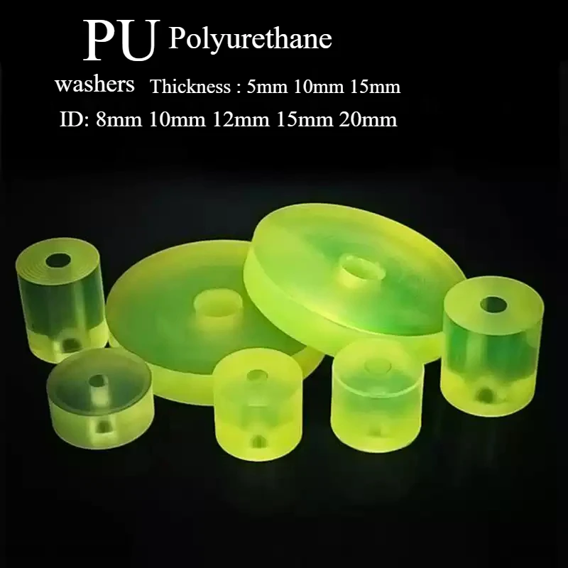 10 sztuk/zestaw guma PU płaska uszczelka ID8 10 12 15 20mm poliuretanowa płaska podkładka dystansowa uszczelnienie O-ring uszczelki