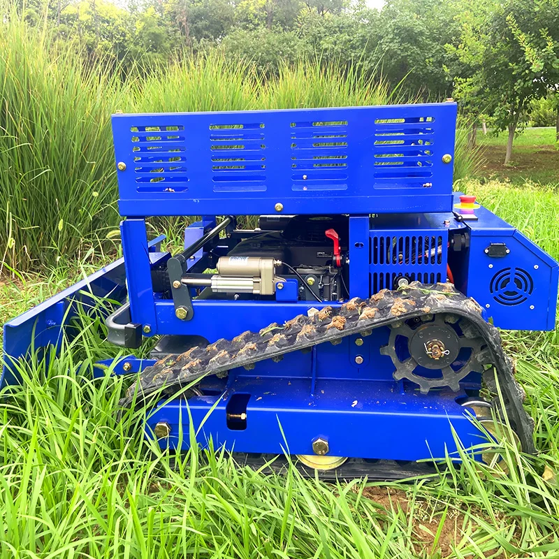 Customized Smart Remote Control Wheeled Flail Mower Cheap New Robot Lawn Cutter Machine Industrial 4-Stroke Remote Contro