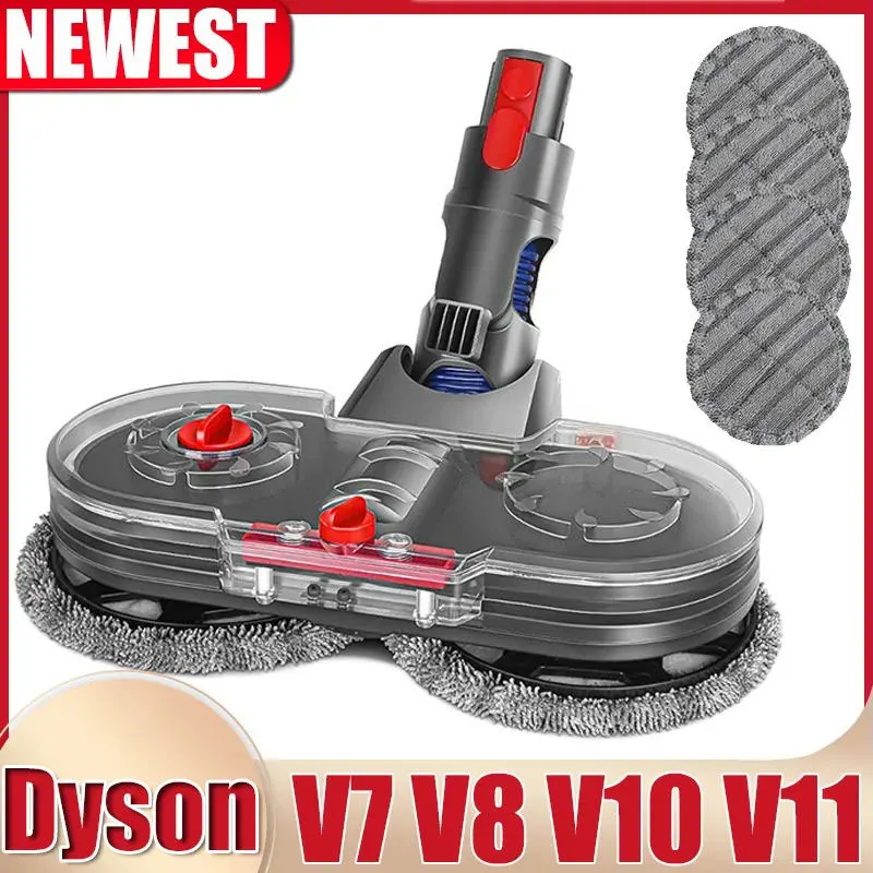 Escova de cabeça de esfregão elétrico com tanque de água para Dyson V7 V8 V10 V11 Acessórios de substituição para aspirador de pó