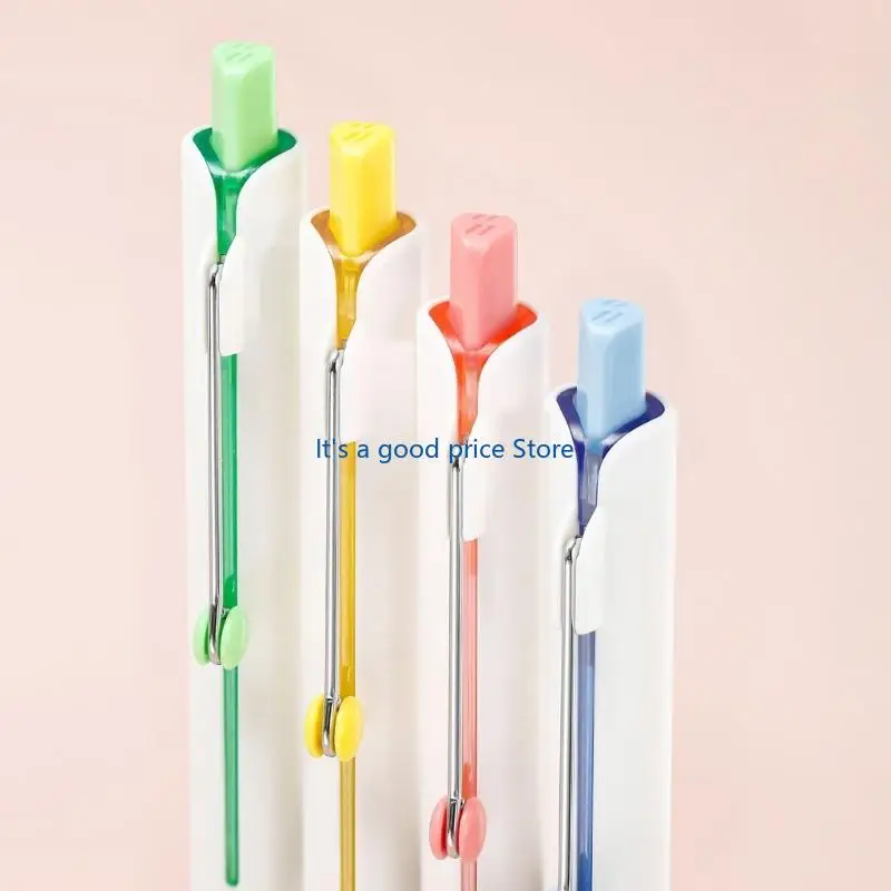 

Pack Of 2 0.5mm Quiet Clicks Gel Pen Quick Drying Smooth Writing For Study Office Exams with Design