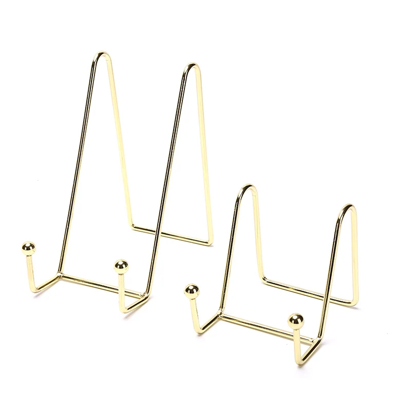 1PC Placa Display Stand Photo Foto de placa de metal único Stands Display Photo Photo Placa decorativa