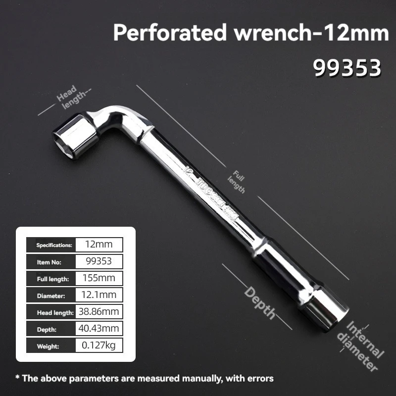 TUOSEN L Type Pijp Perforatie Elleboog Moersleutel Dubbele Kop Buitenste Hexagon Socket Mouw Spanner Verwijderen Fix Schroef Moer