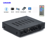 Sunbuck 220V 2.1 channel 200W high power Bluetooth USB SD FM remote control karaoke HIFI sound amplifier audio