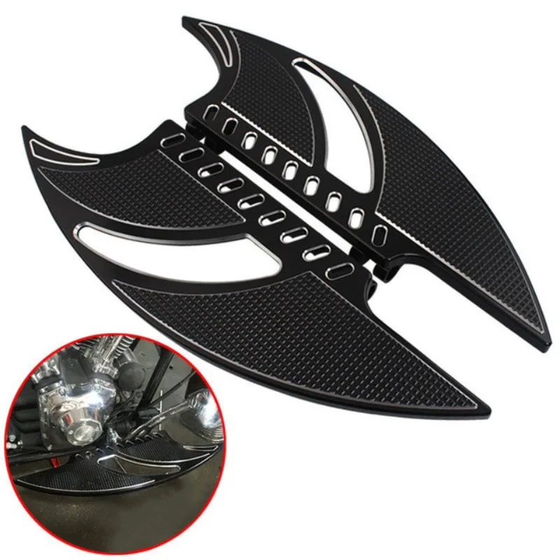 

For Harley 883 XL1200 48 Motorcycle Accessories Modified Flame Type Rear Footpeg Passenger Footrest