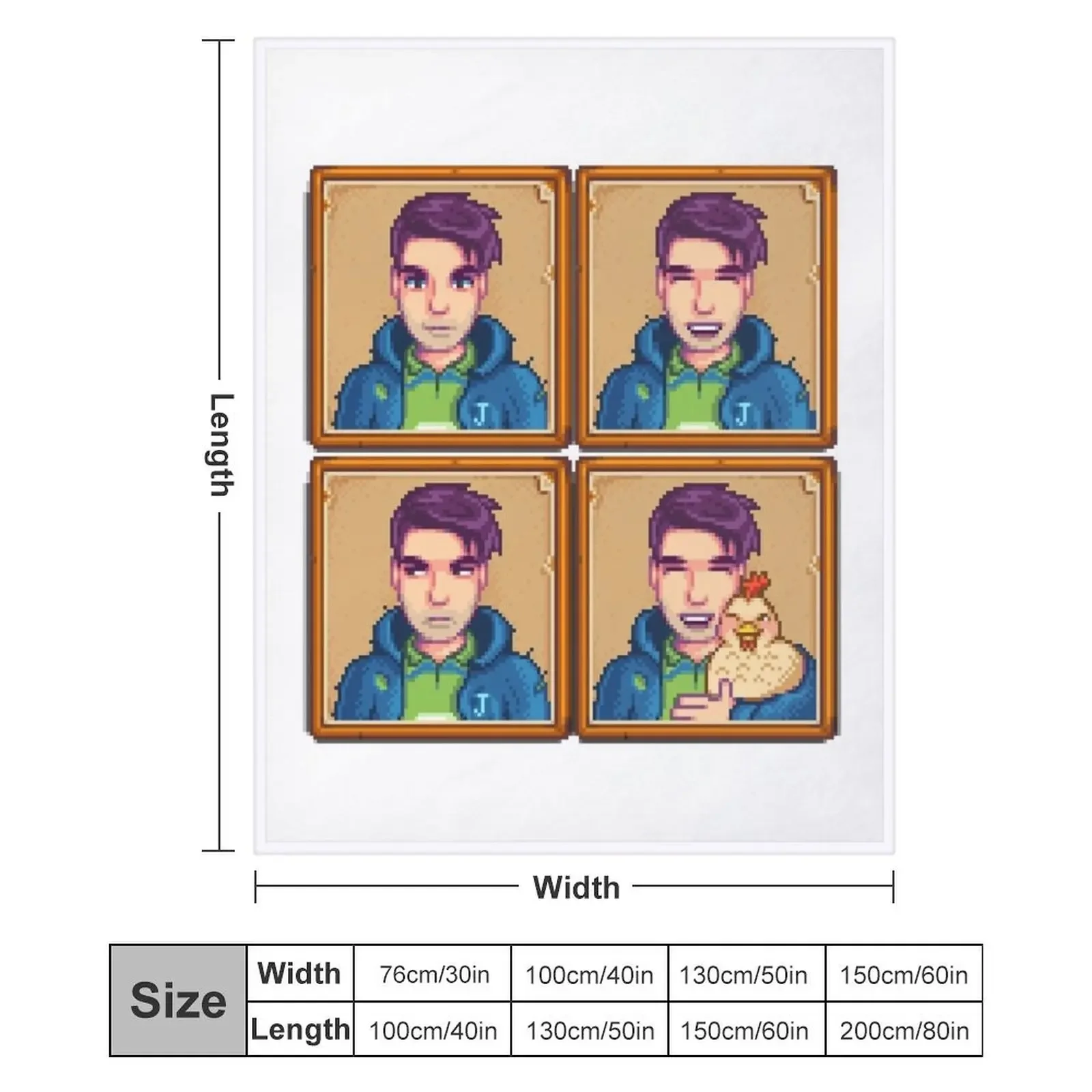 Stardew Valley - Shane Throw Blanket Shaggy Luxury Tourist Luxury Designer Blankets