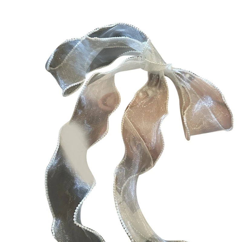 أنيقة شريطة من الدانتيل وشاح للشعر للحزب عادية وشاح للرقبة الترقوة برقبة الصديقات صالح شبكة الشعر التفاف دروبشيبينغ