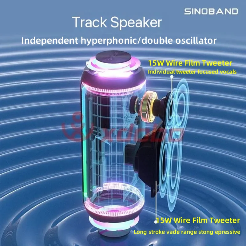 Dignity 2024 50W M3 Wireless Mini Bass Impermeabile Blue Tooth Driver dell'altoparlante Altoparlante portatile Subwoofer con luce RGB