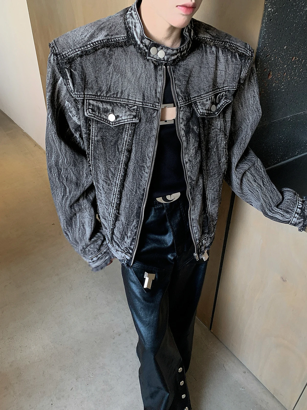 

Мужские джинсовые джинсы в американском стиле ретро Waed High Street, дизайн Sensation Cleanfit, джинсы с подушечками irt Jaet