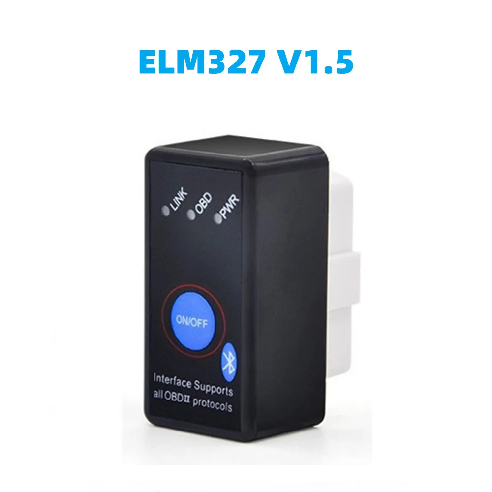

Кнопка Elm327 Bluetooth OBD2 V1.5 Переключатель Elm327 V1.5 OBD2 Автомобильный диагностический инструмент Сканер Elm-327 Адаптер OBDII Автоматический диагностический инструмент