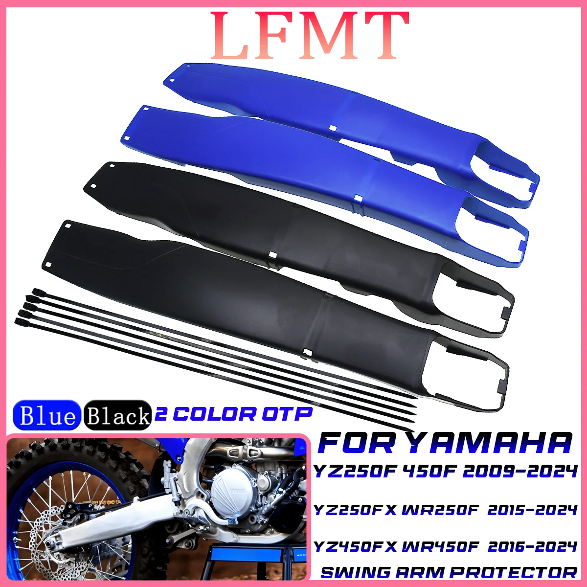 

2024 NEW Motorcycle Swingarm Swing Arm Protector Cover For Yamaha YZ125 YZ250 YZ125X YZ250X WR250F WR450F YZ250F YZ450F YZ250FX