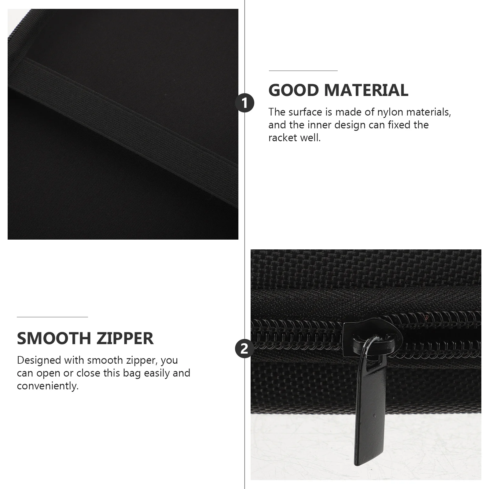 

1pcs Table Tennis Paddle Case Nylon Lightweight Racket Storage Bag Portable Protective Organizing Case For Sports Reusable Bat