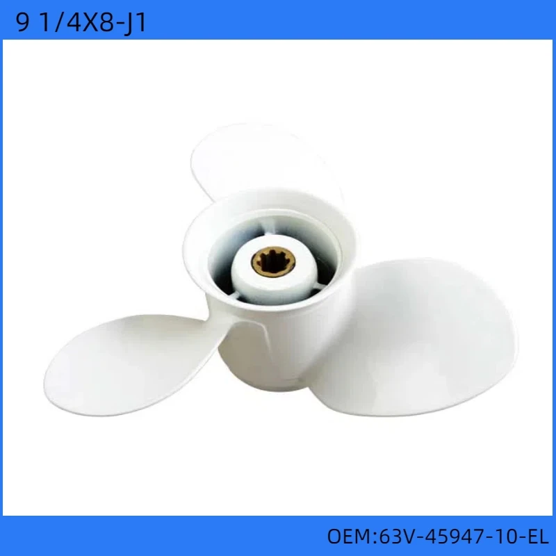 

9-1/4X8-J1 3 Blade Aluminum Propeller P/N 63V-45947-10-El Suitable for Yamaha 9.9Hp/15Hp Outboard Engine