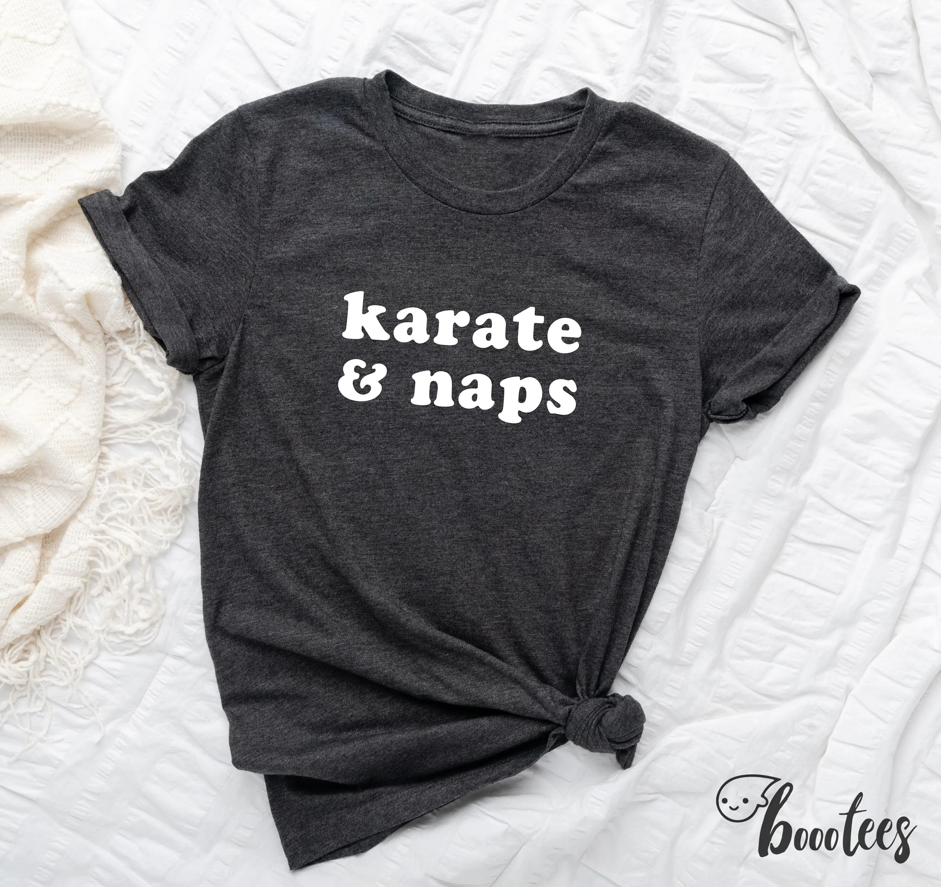 Karate And Naps T Shirt Sensei Idea Instructor Present Martial Arts Student Judo Taekwondo Dojo Exercise Sports