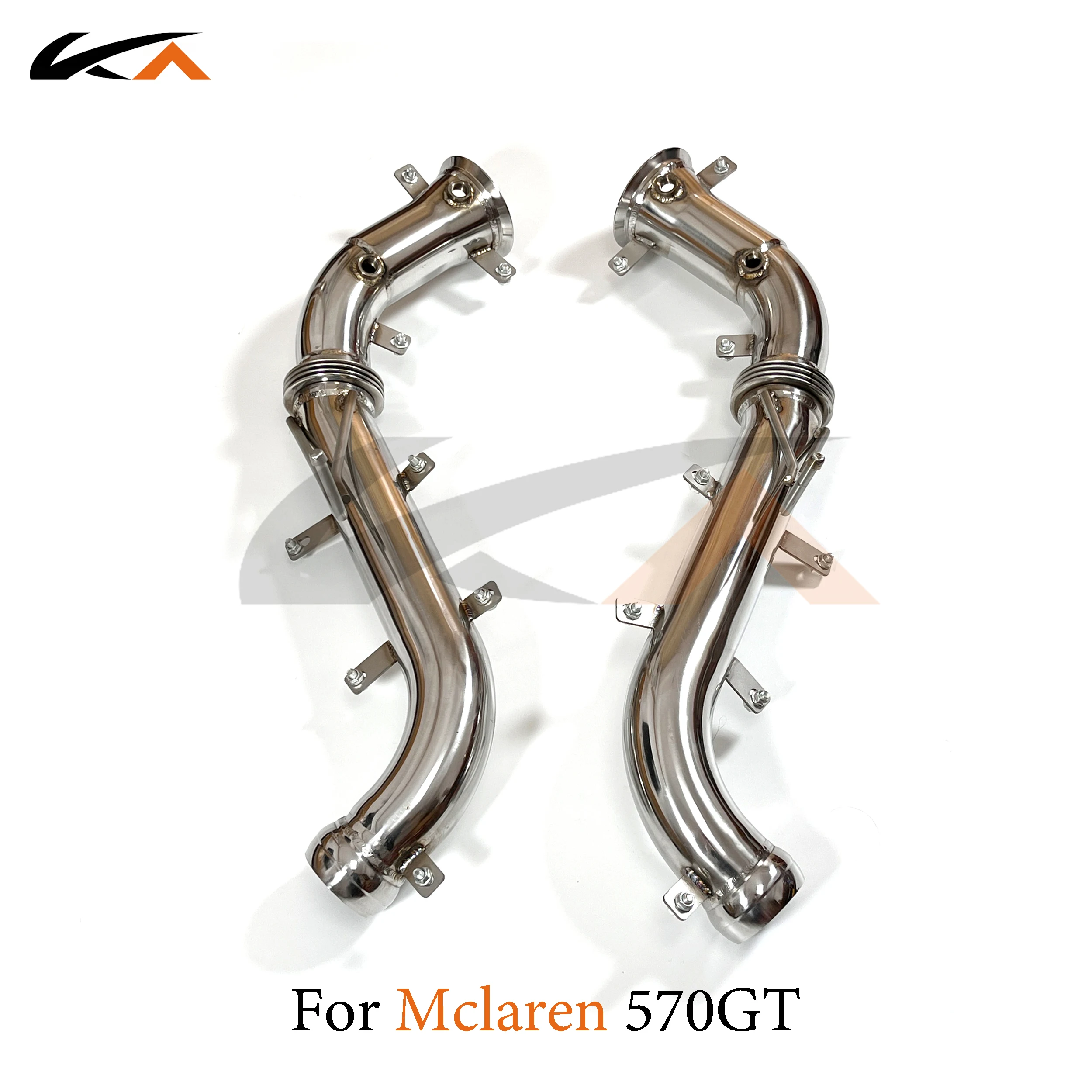 

KA Tuning downpipe exhaust stainless headers for McLaren 570S 570GT 650S 675LT MP4-12C performance parts heat shield catalysis