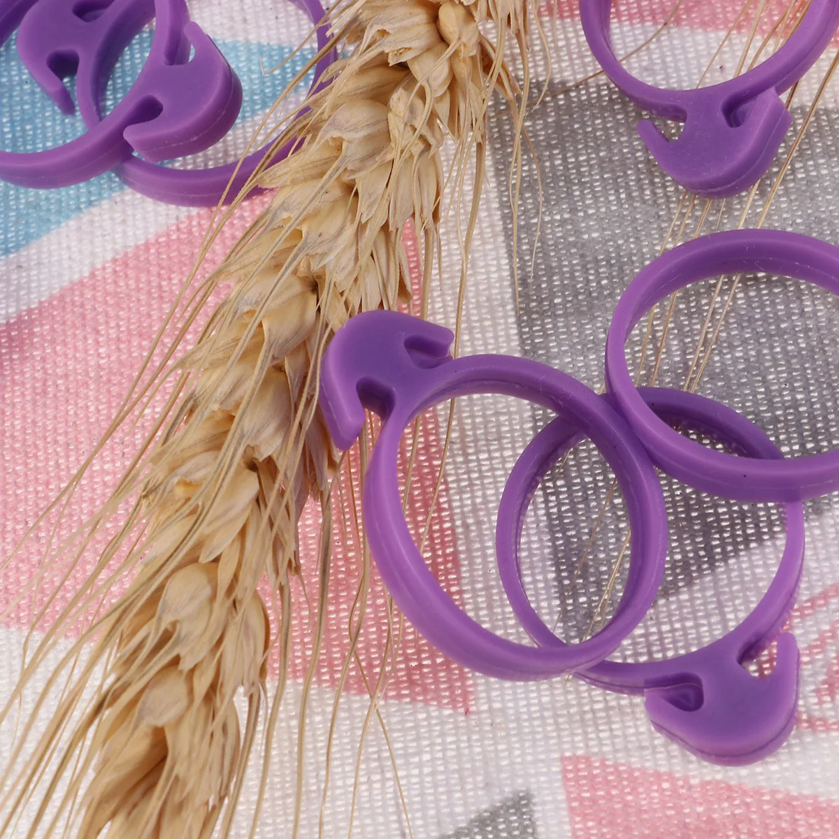 

48pcs Icing Bag Sealing Ring Cake Decorating Tools Purple Rubber Piping Cream Supplies Kitchen Accessories Cake Bag Sealings