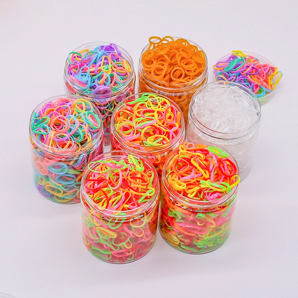 100/200/500PCS Dog Hair Bows Dog Headwear Grooming Mix Color Dogs Hair Elastic Hair Bands Rubber Bands Gifts for Dog Accessories